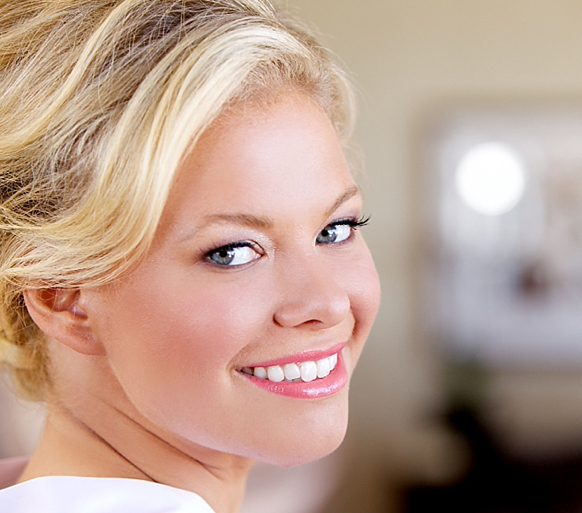 Soft-glam bridal makeup